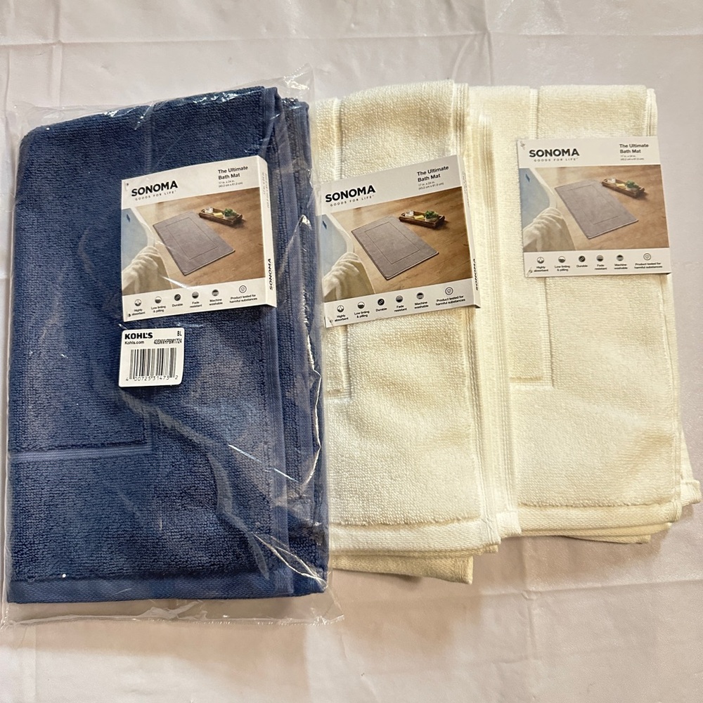 🏠 Set of 3 Bath Mat